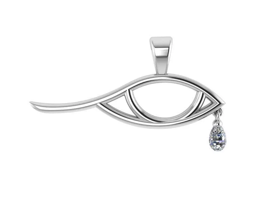 Eye Pendant 1060 3D print model