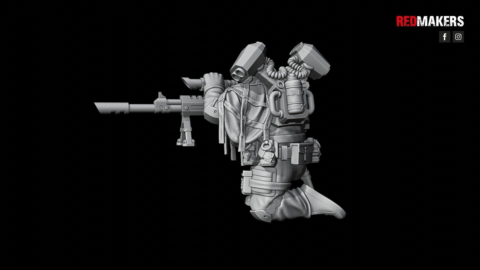 Airborne Division - Snipers of the Imperial Force 3D print model_23