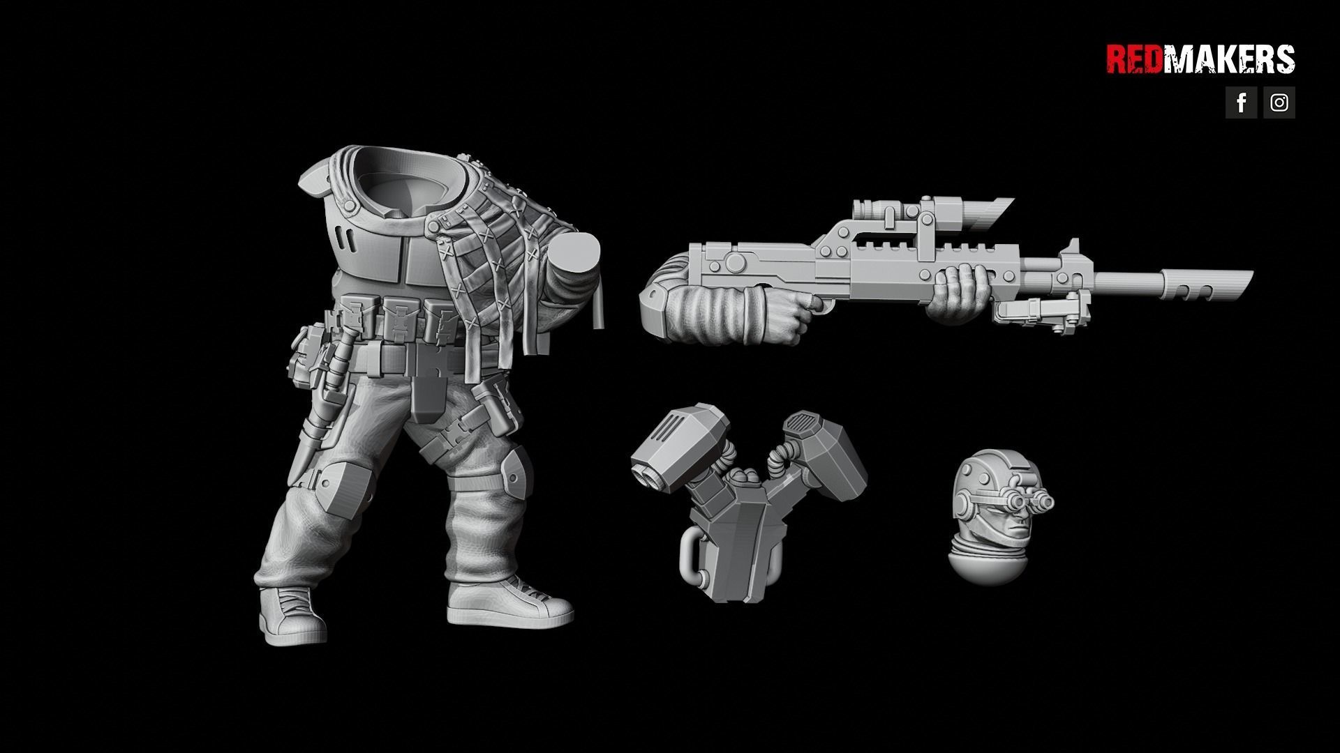 Airborne Division - Snipers of the Imperial Force 3D print model_21