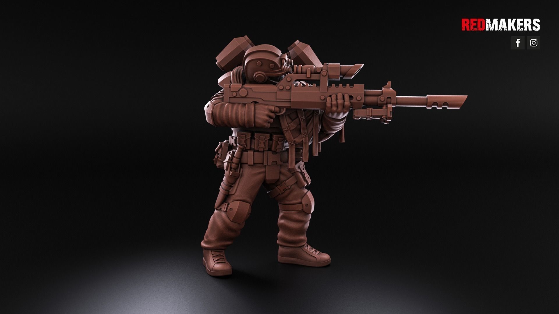 Airborne Division - Snipers of the Imperial Force 3D print model_8