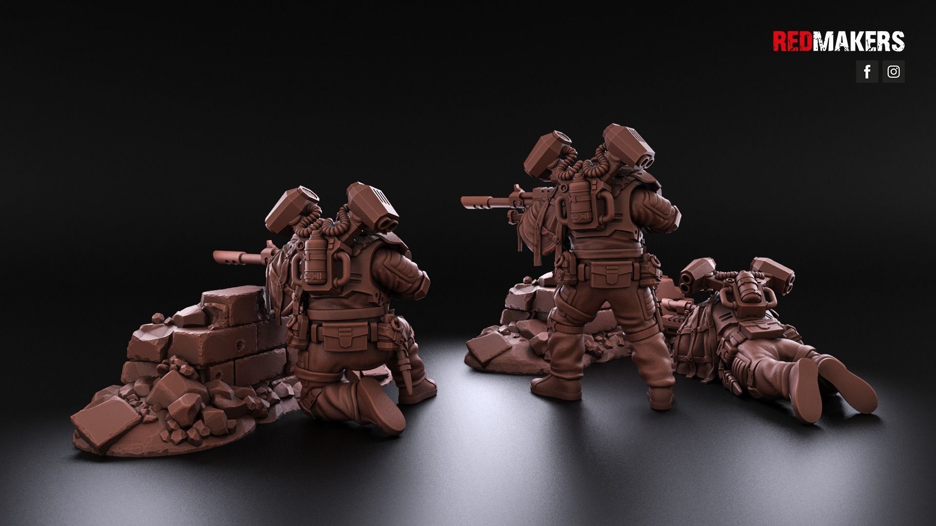Airborne Division - Snipers of the Imperial Force 3D print model_3