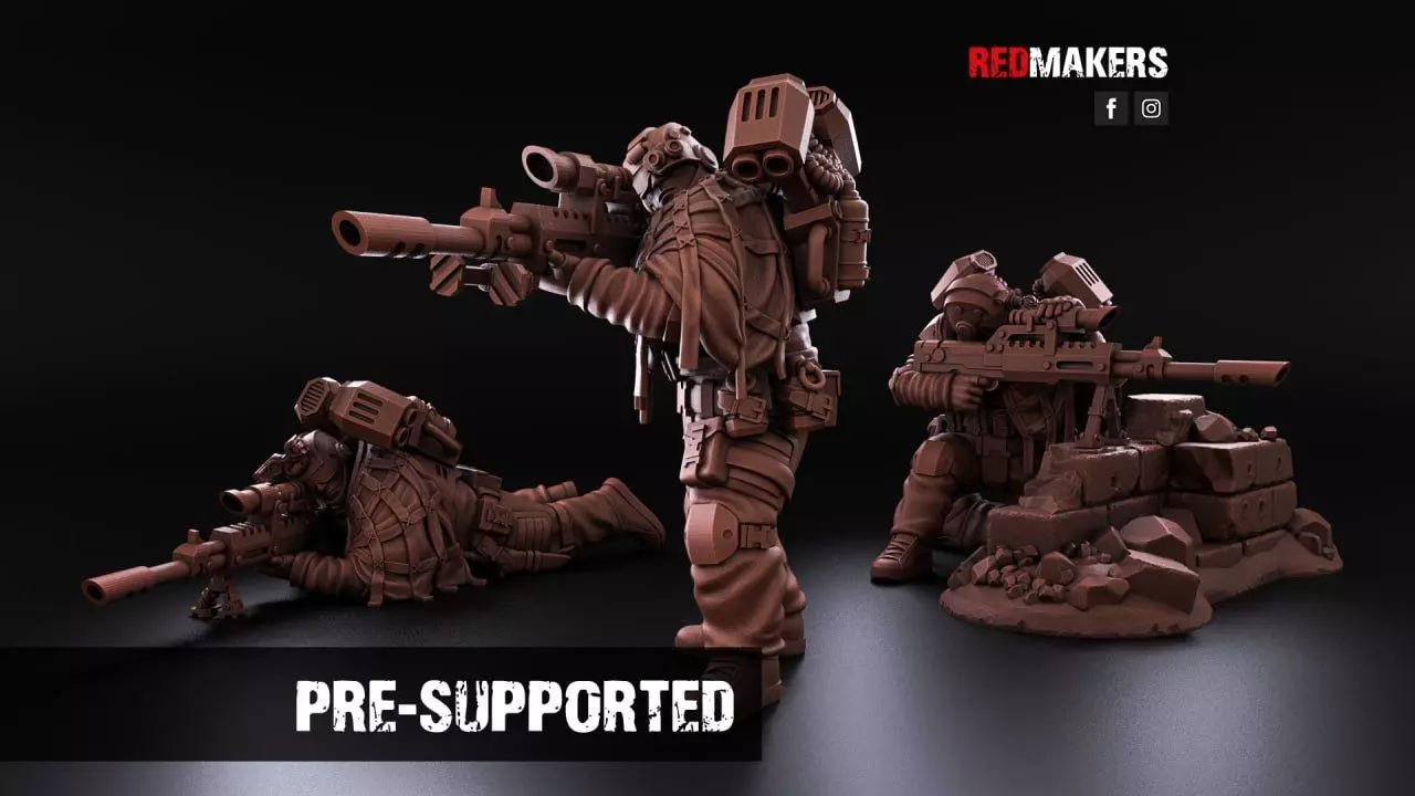 Airborne Division - Snipers of the Imperial Force 3D print model_0