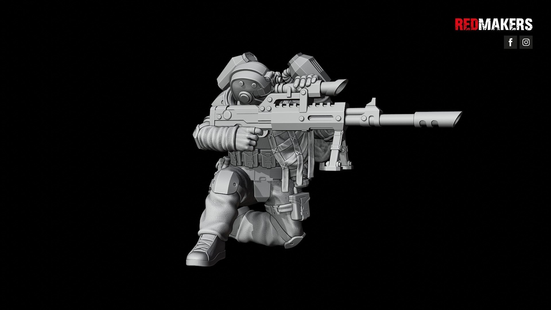Airborne Division - Snipers of the Imperial Force 3D print model_22