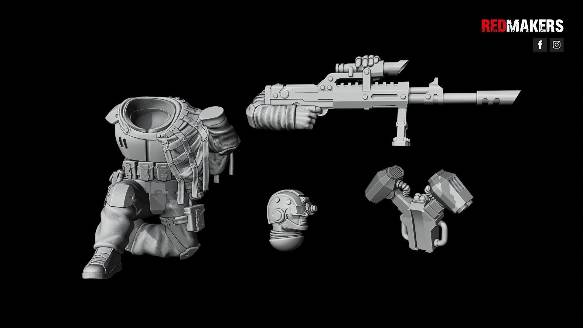 Airborne Division - Snipers of the Imperial Force 3D print model_24