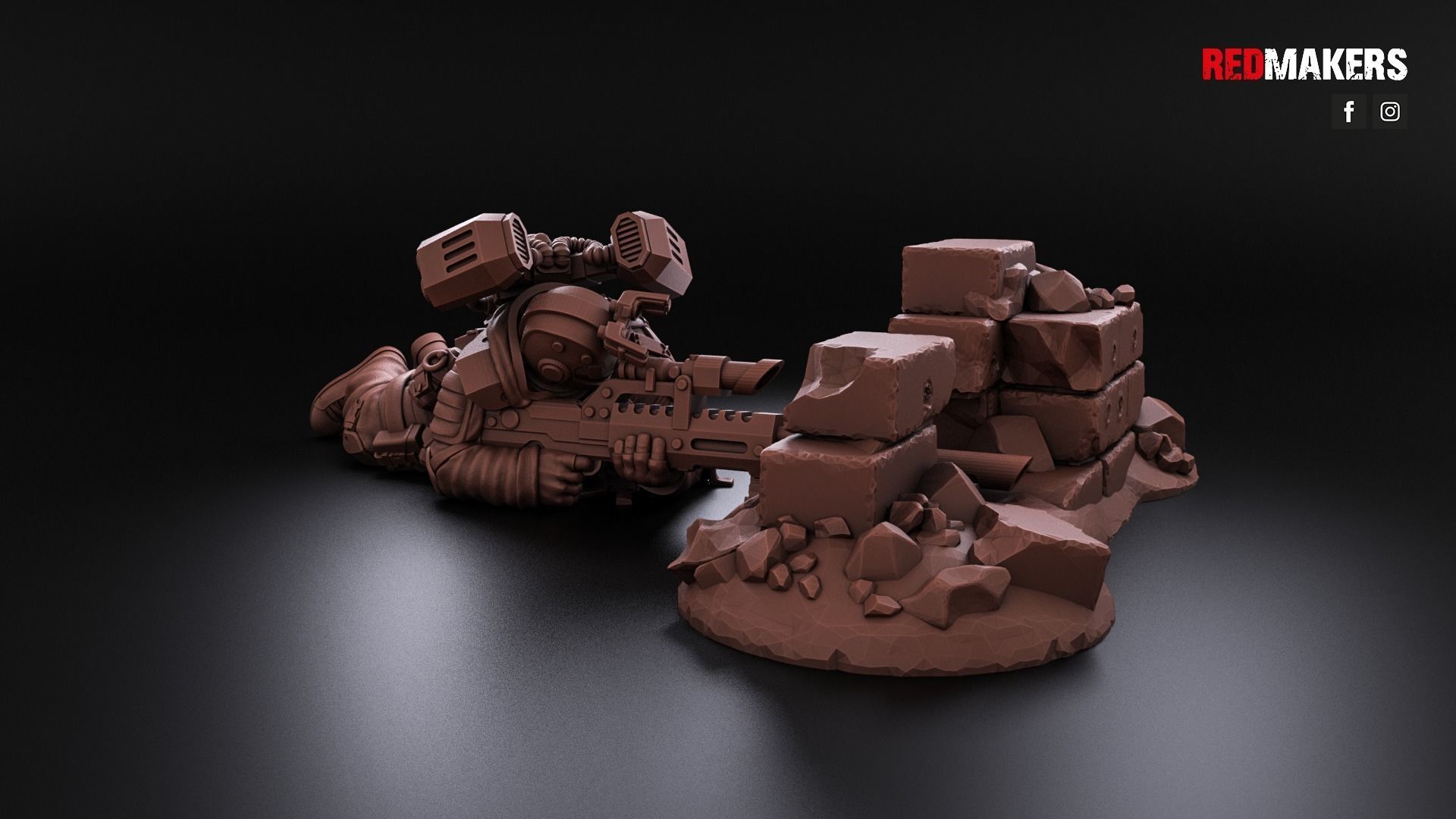 Airborne Division - Snipers of the Imperial Force 3D print model_16