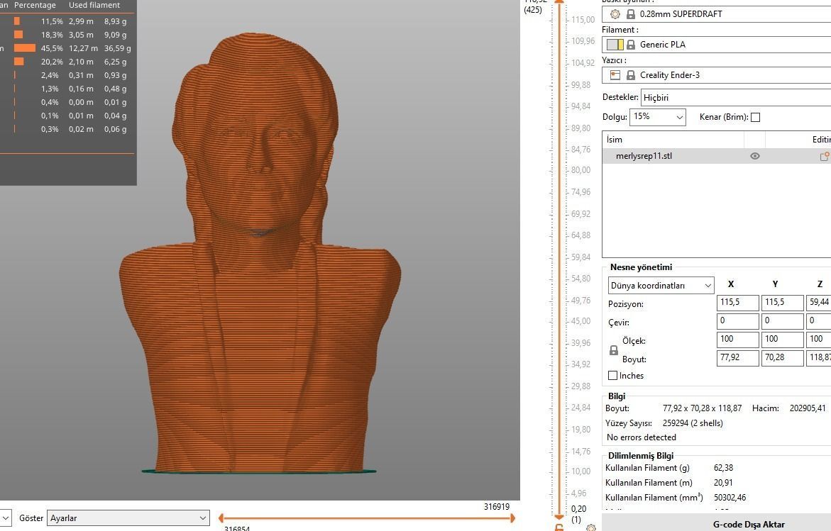 Meryl Streep 3D print model_18