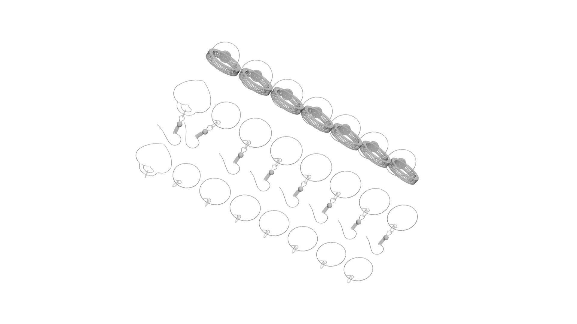 BTS Jewelries Set 3D print model_13