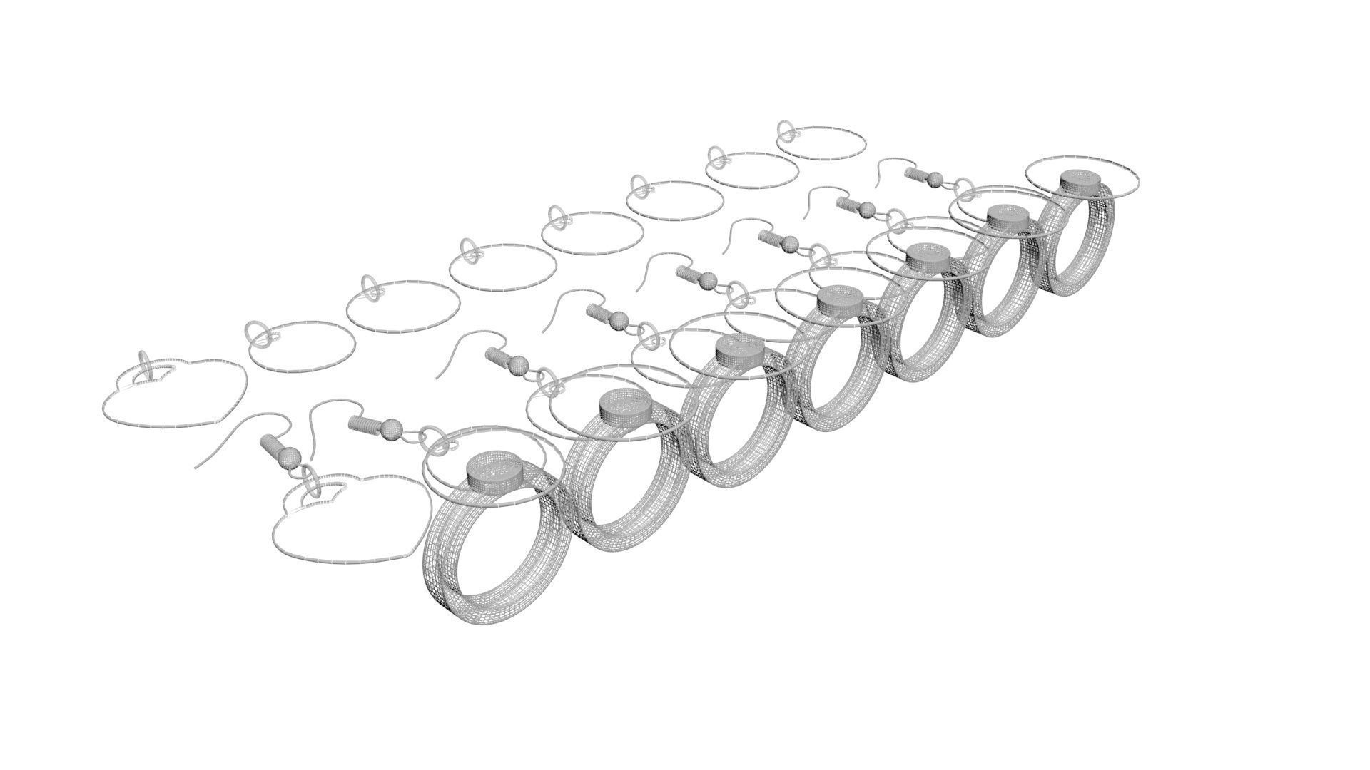 BTS Jewelries Set 3D print model_9