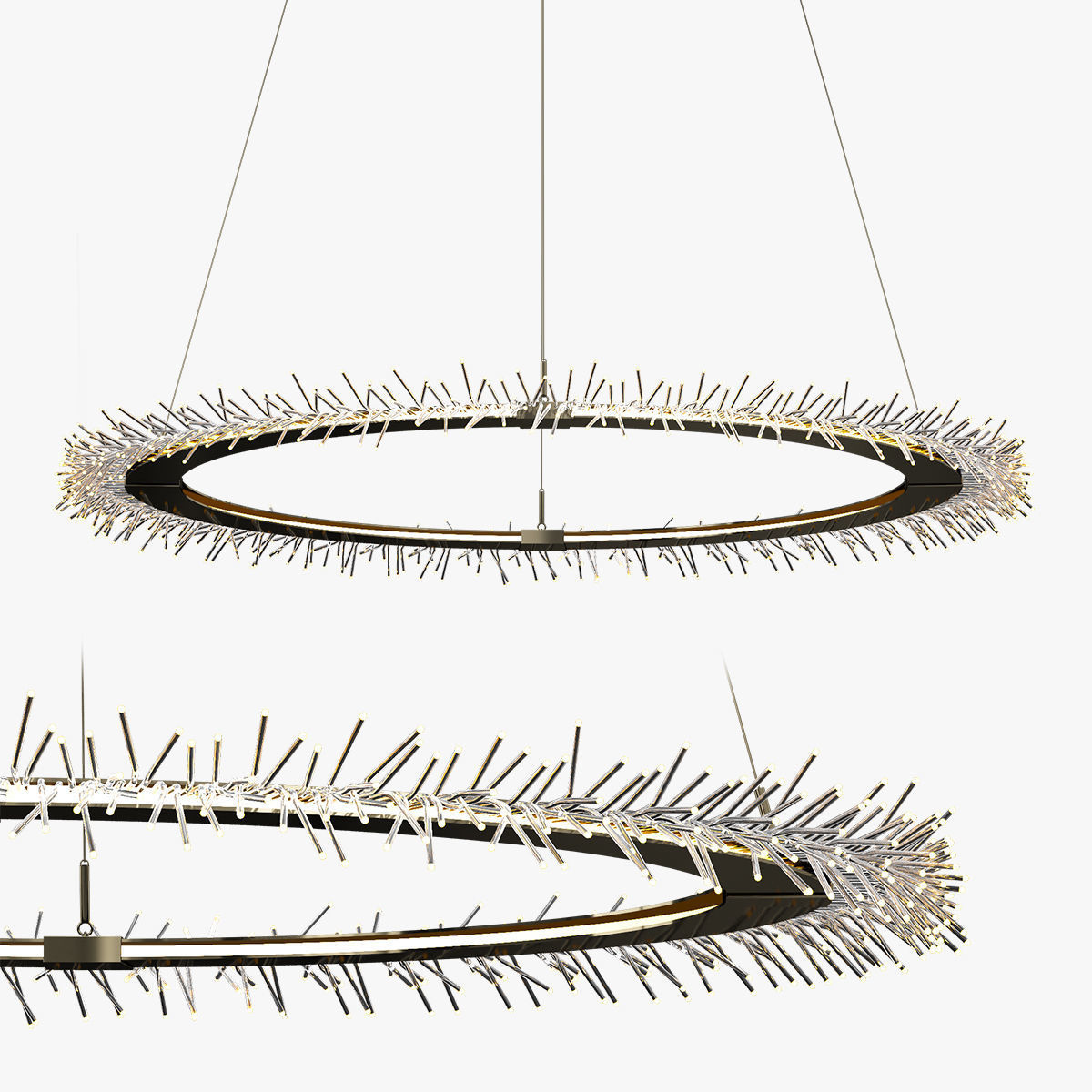 ANEMONE CIRCULAR 37 WIDE GOLD PENDANT 3D model_7