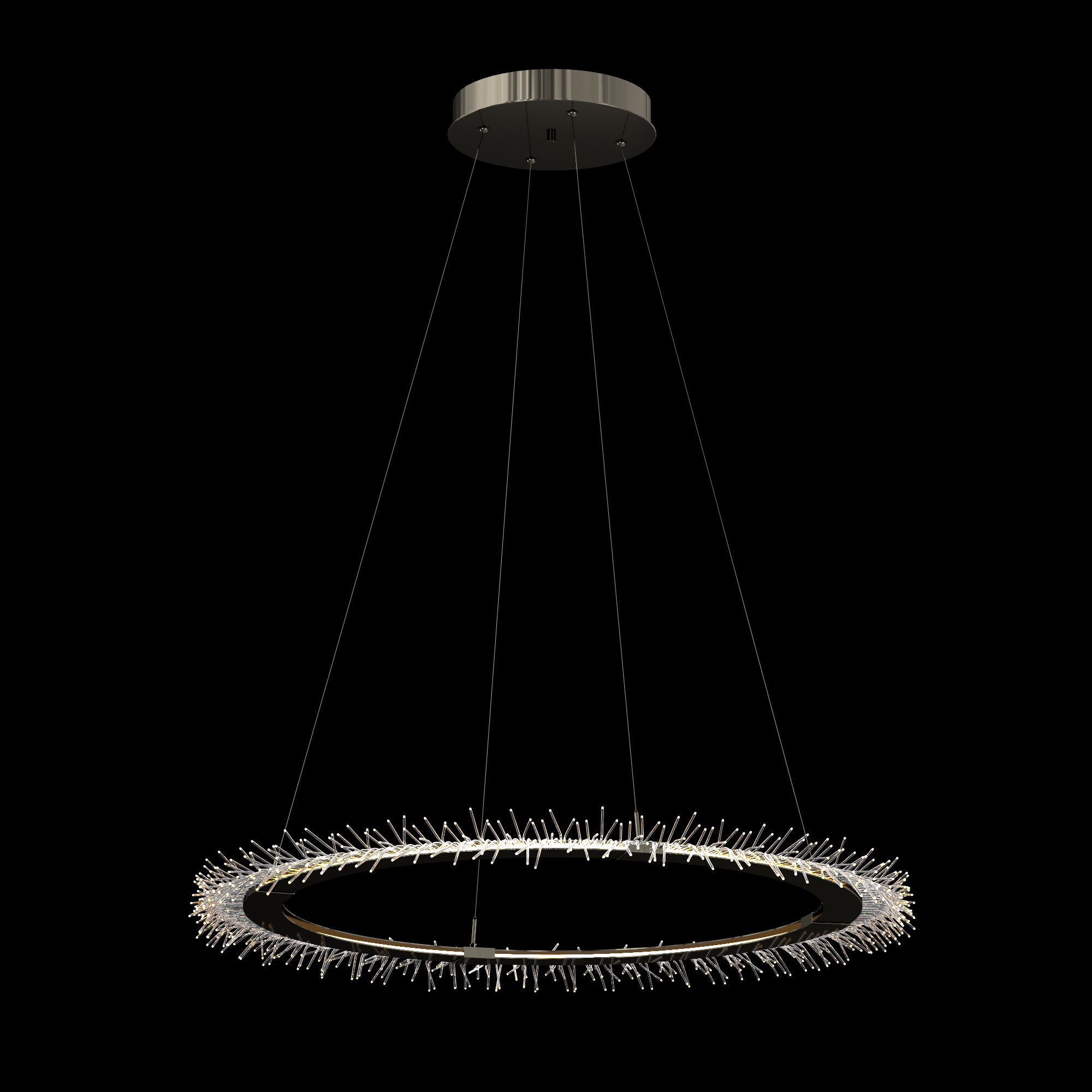 ANEMONE CIRCULAR 37 WIDE GOLD PENDANT 3D model_5