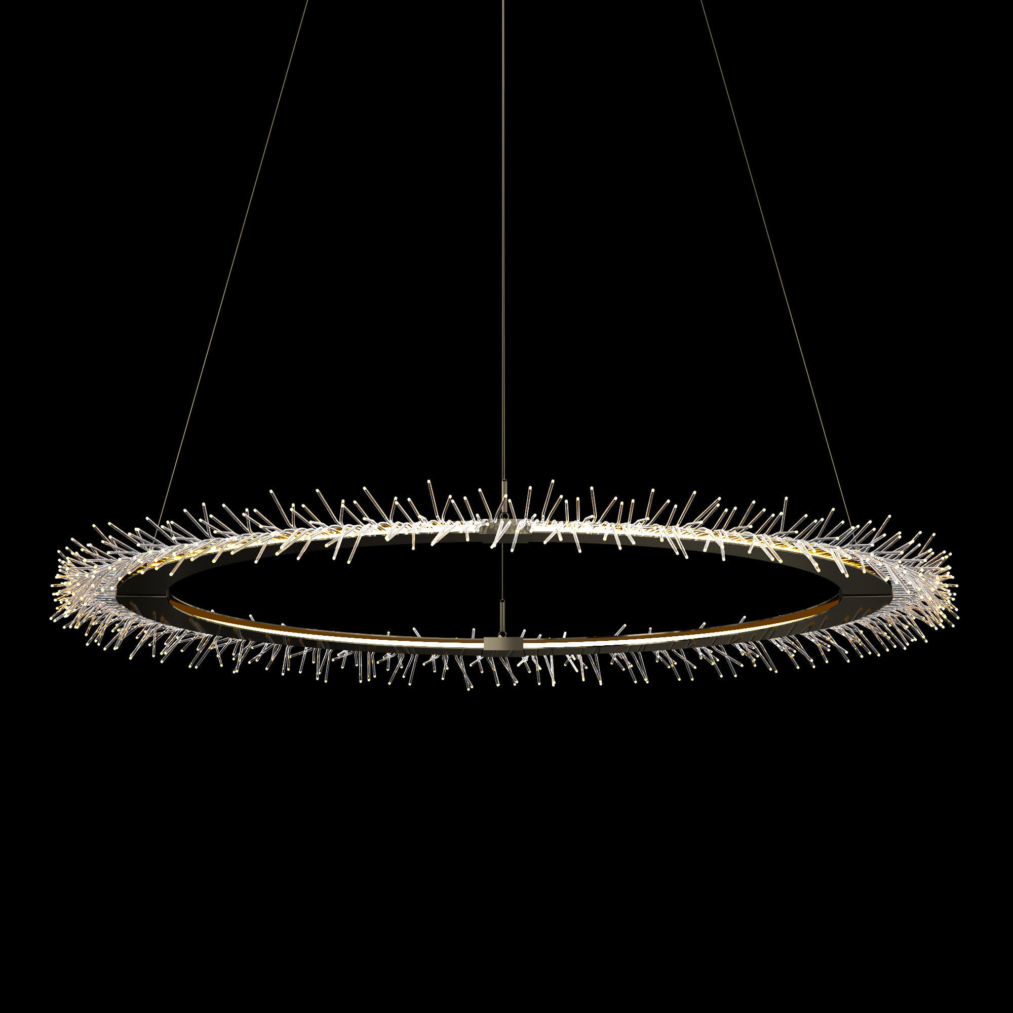 ANEMONE CIRCULAR 37 WIDE GOLD PENDANT 3D model_1