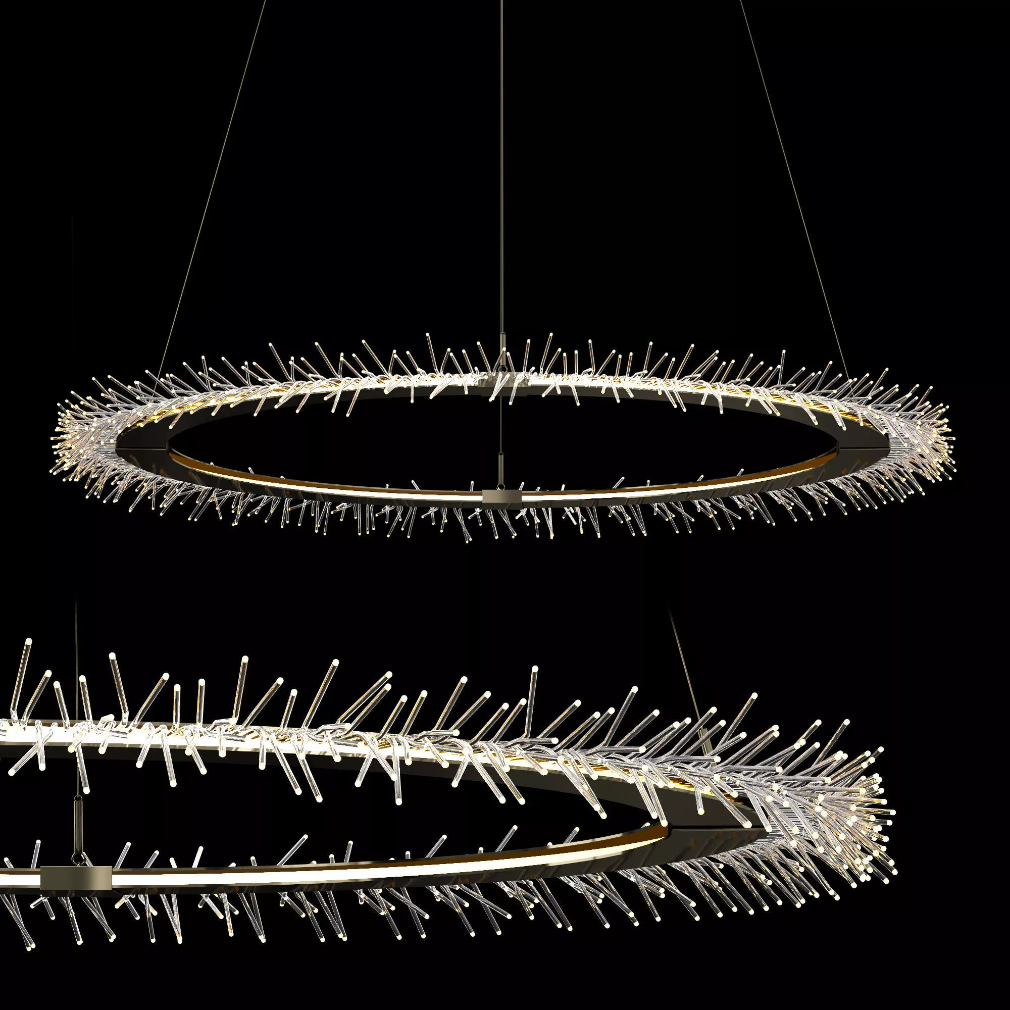 ANEMONE CIRCULAR 37 WIDE GOLD PENDANT 3D model_0