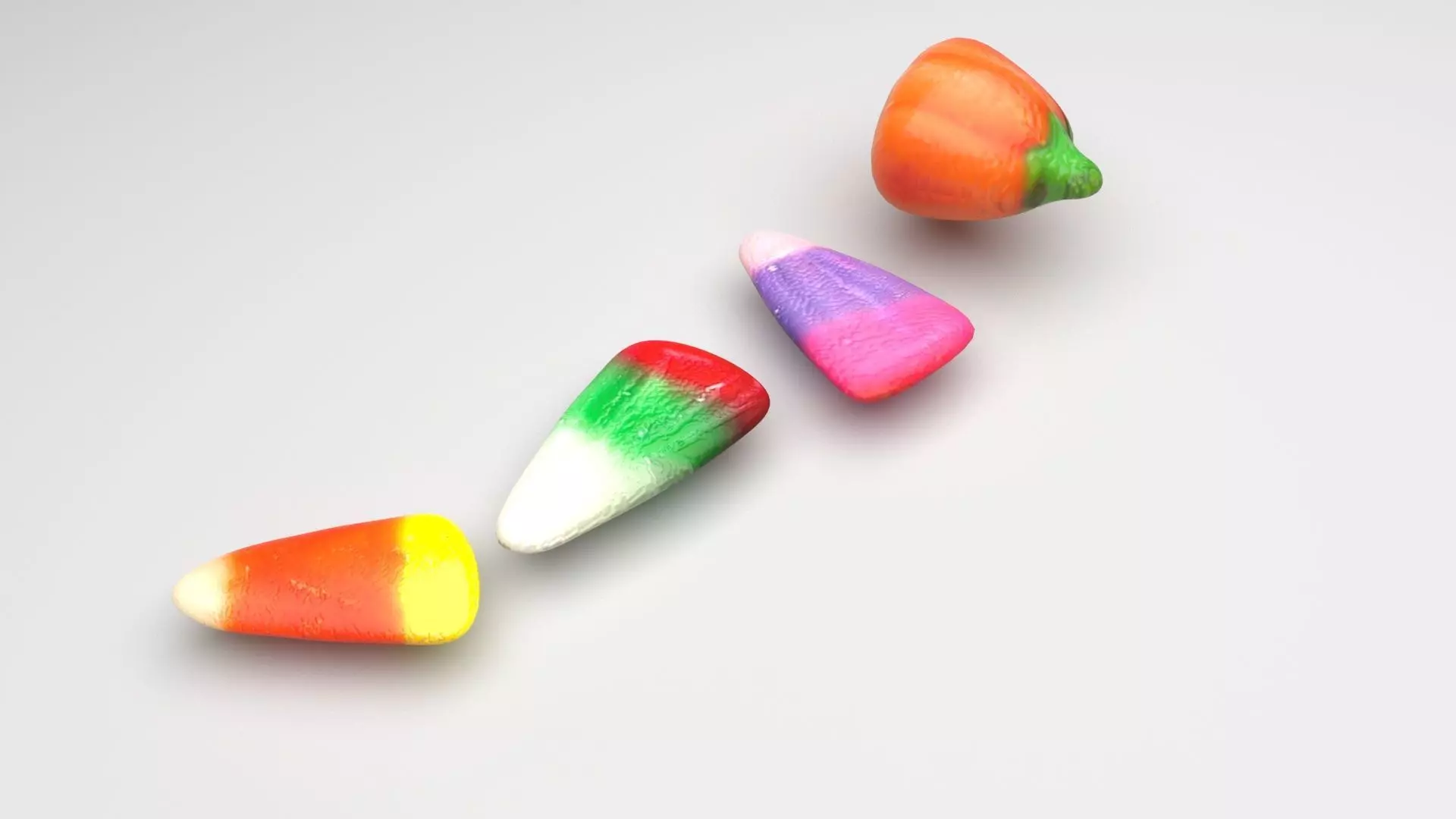 Candy Corns Set 3D model_0