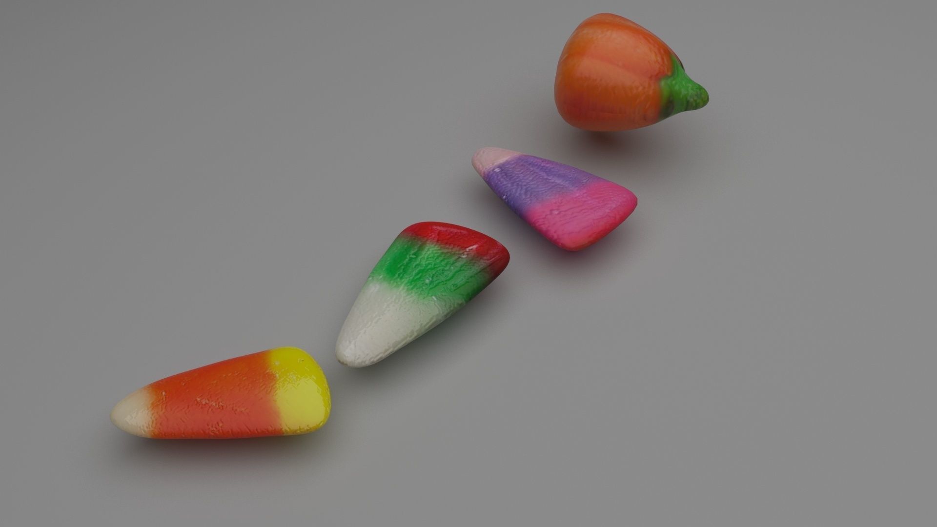 Candy Corns Set 3D model_5