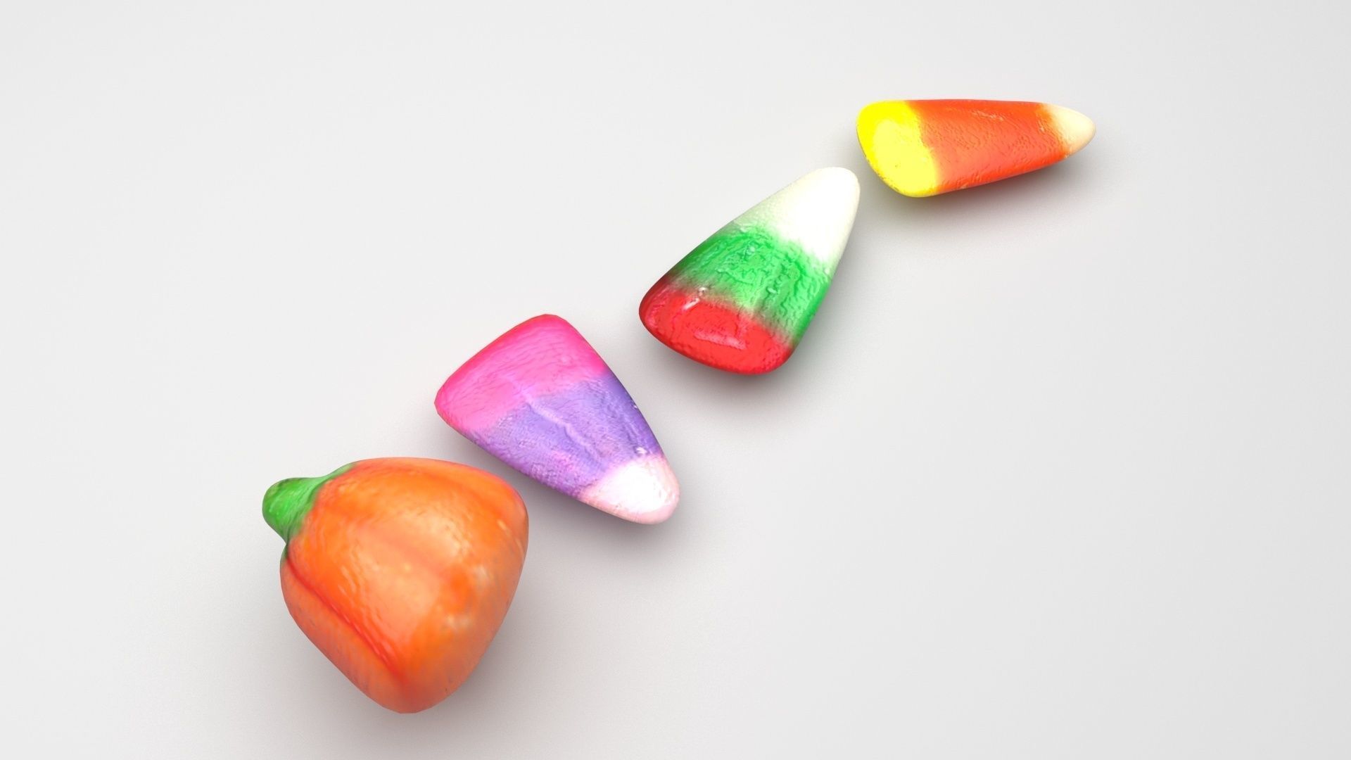 Candy Corns Set 3D model_2