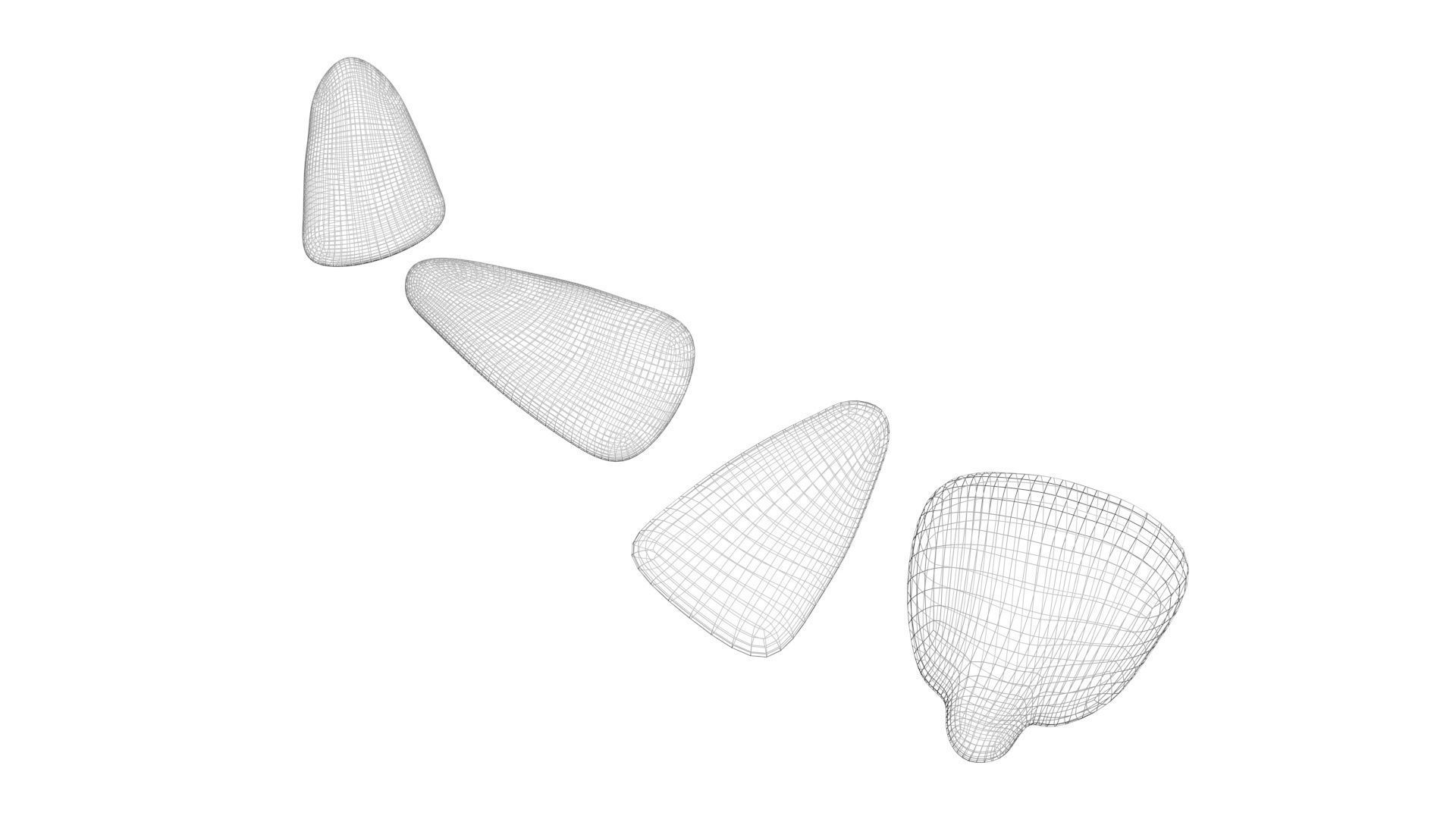 Candy Corns Set 3D model_13