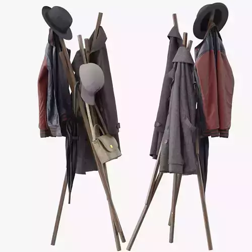STICKS Coat stand by Schonbuch 3D model