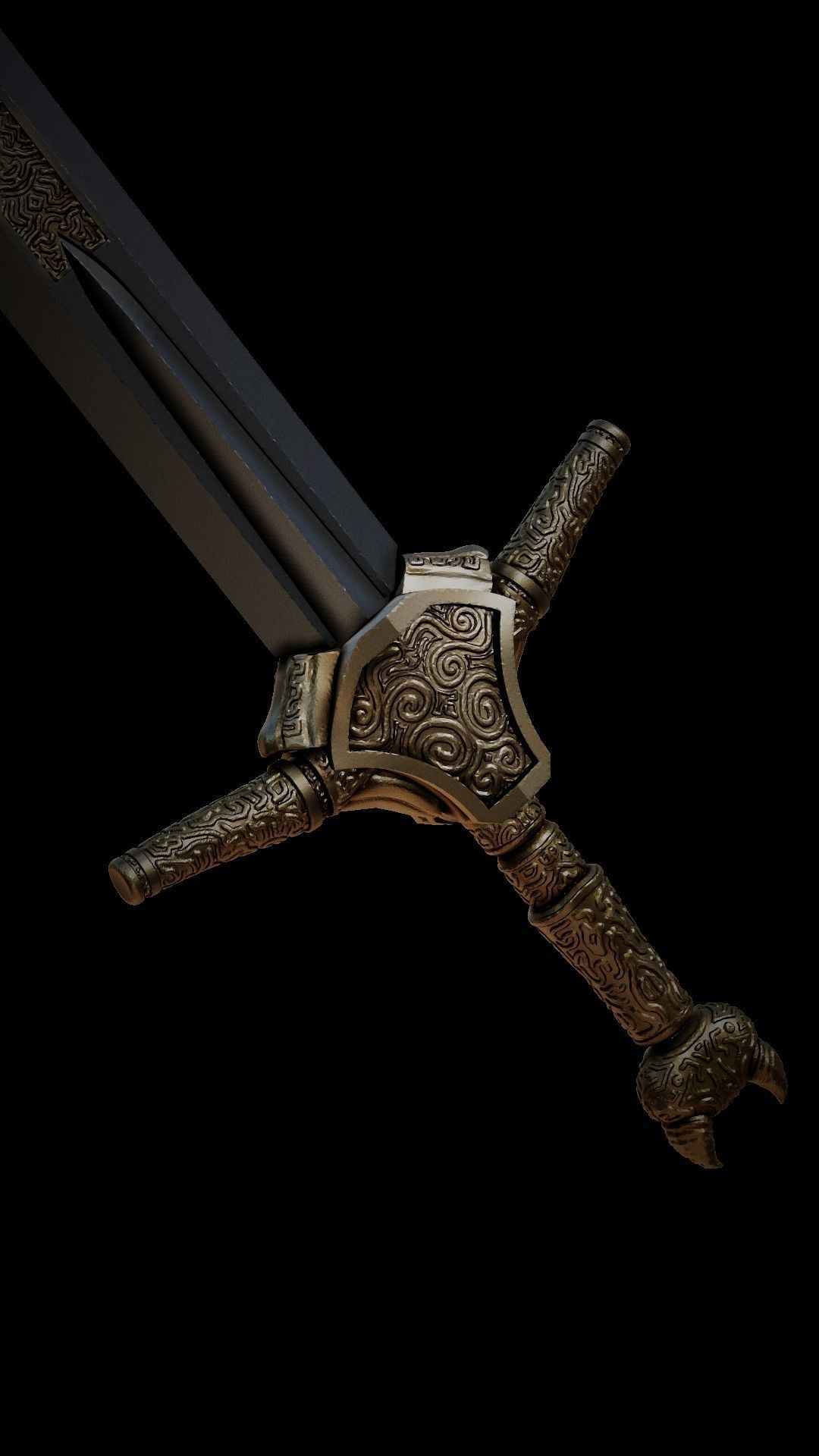 Xenk  sword from DnD Honor among Thieves 3D print model_3