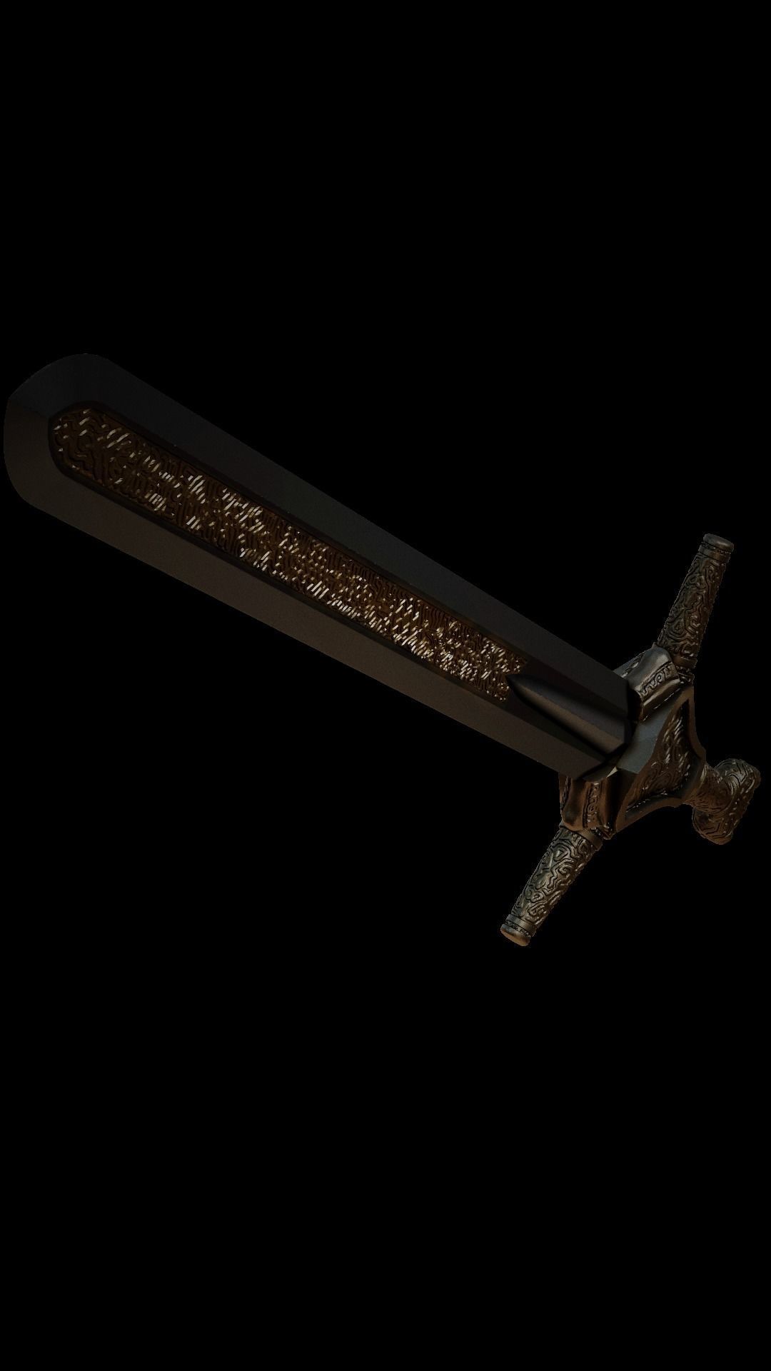 Xenk  sword from DnD Honor among Thieves 3D print model_2