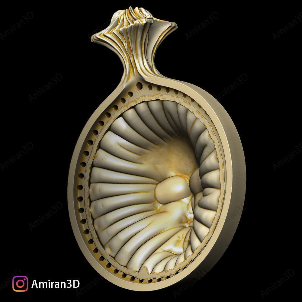 Skull Pendant 3D print model_5