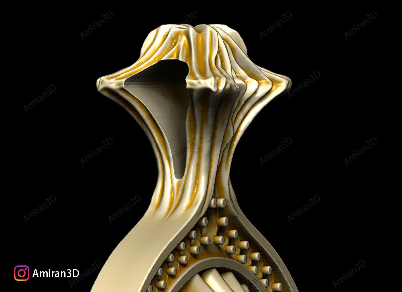 Skull Pendant 3D print model_13