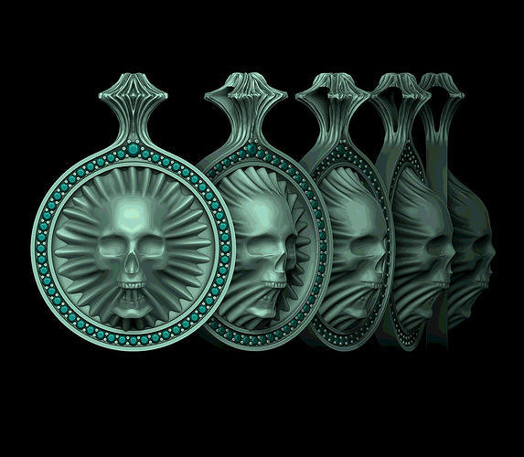 Skull Pendant 3D print model