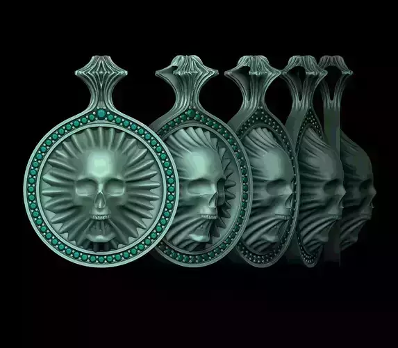 Skull Pendant 3D print model