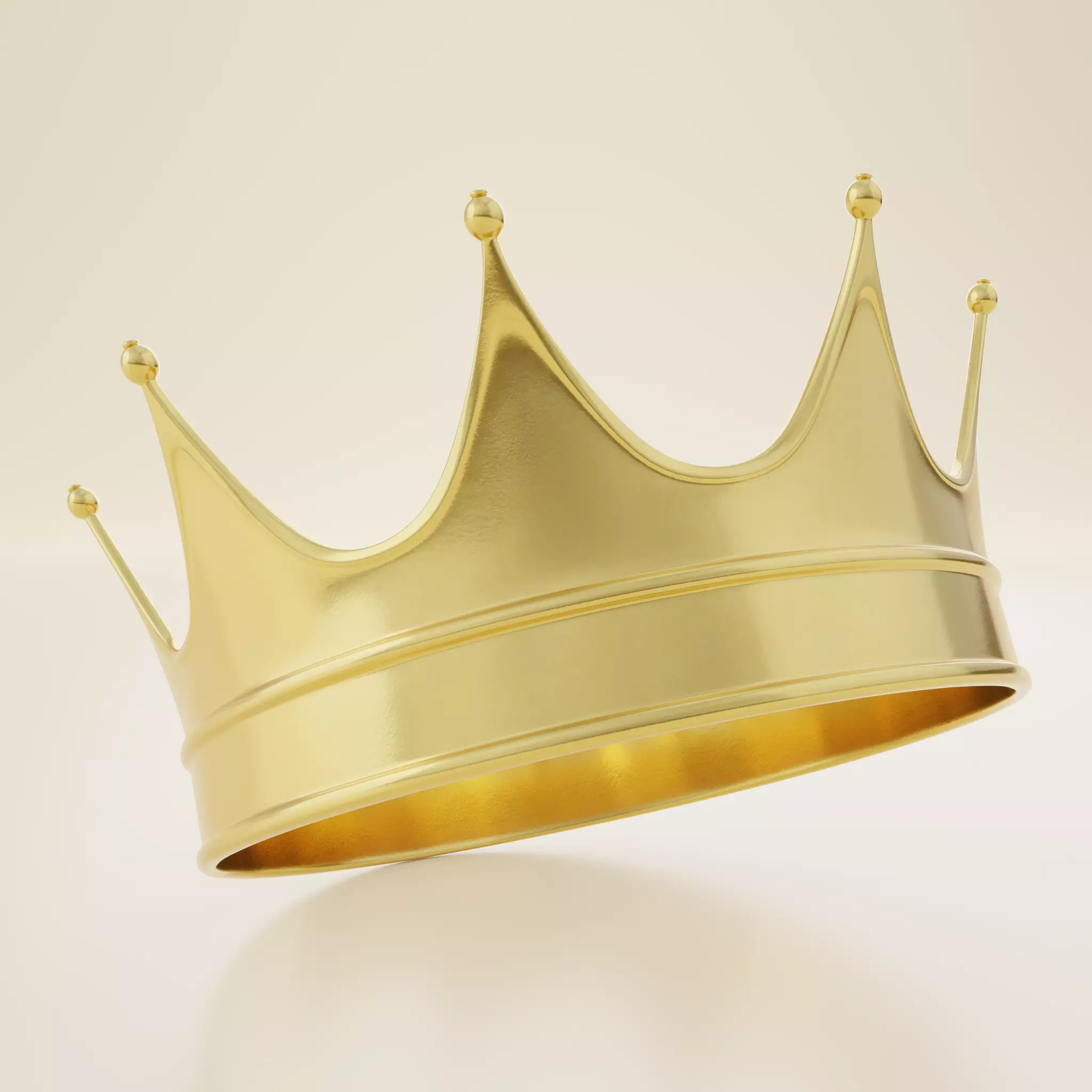 Crown golden 3D model_0
