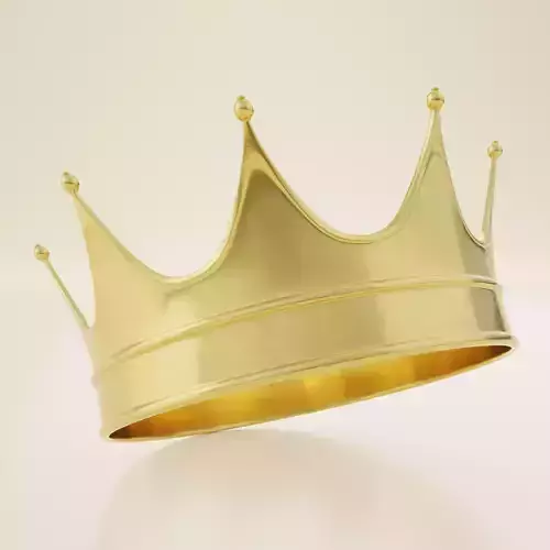 Crown golden 3D model