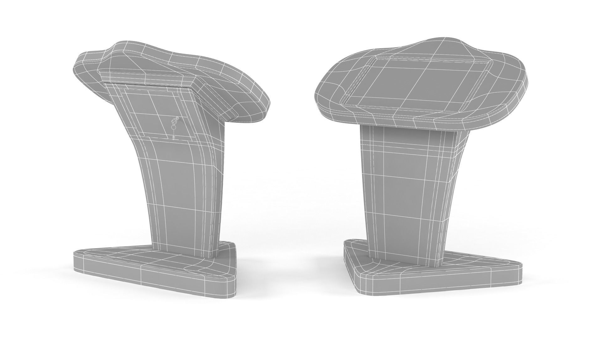 Electronic Kiosk 3D model_6