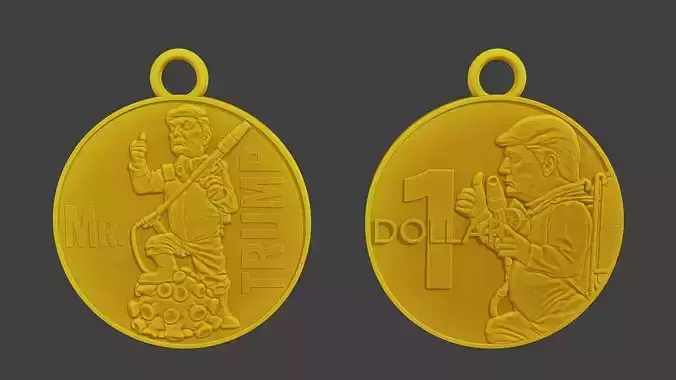 Donald trump Coin Biohazard