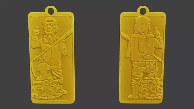 Donald trump Pin Biohazard