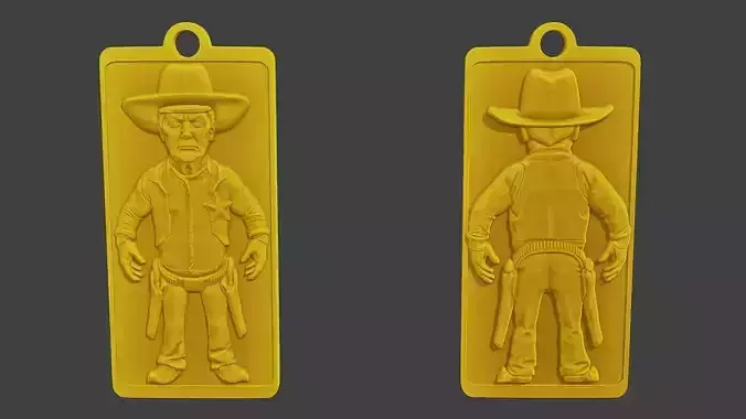 Donald trump Pin Cowboy