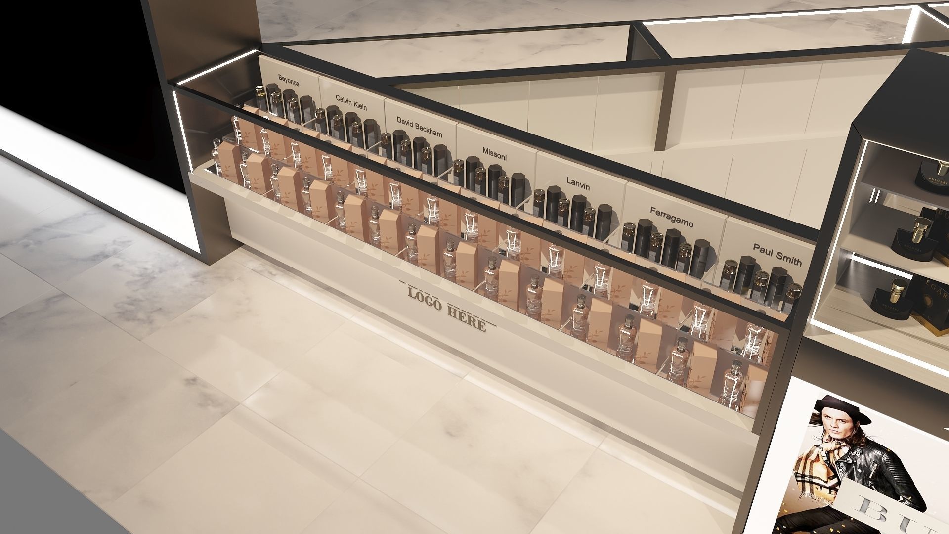 BEAUTY STORE FULL 3D SCENE 3D model_7