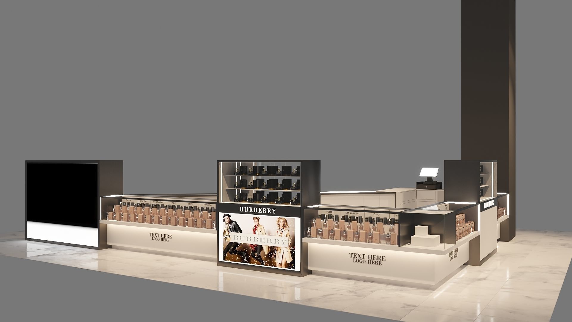 BEAUTY STORE FULL 3D SCENE 3D model_1