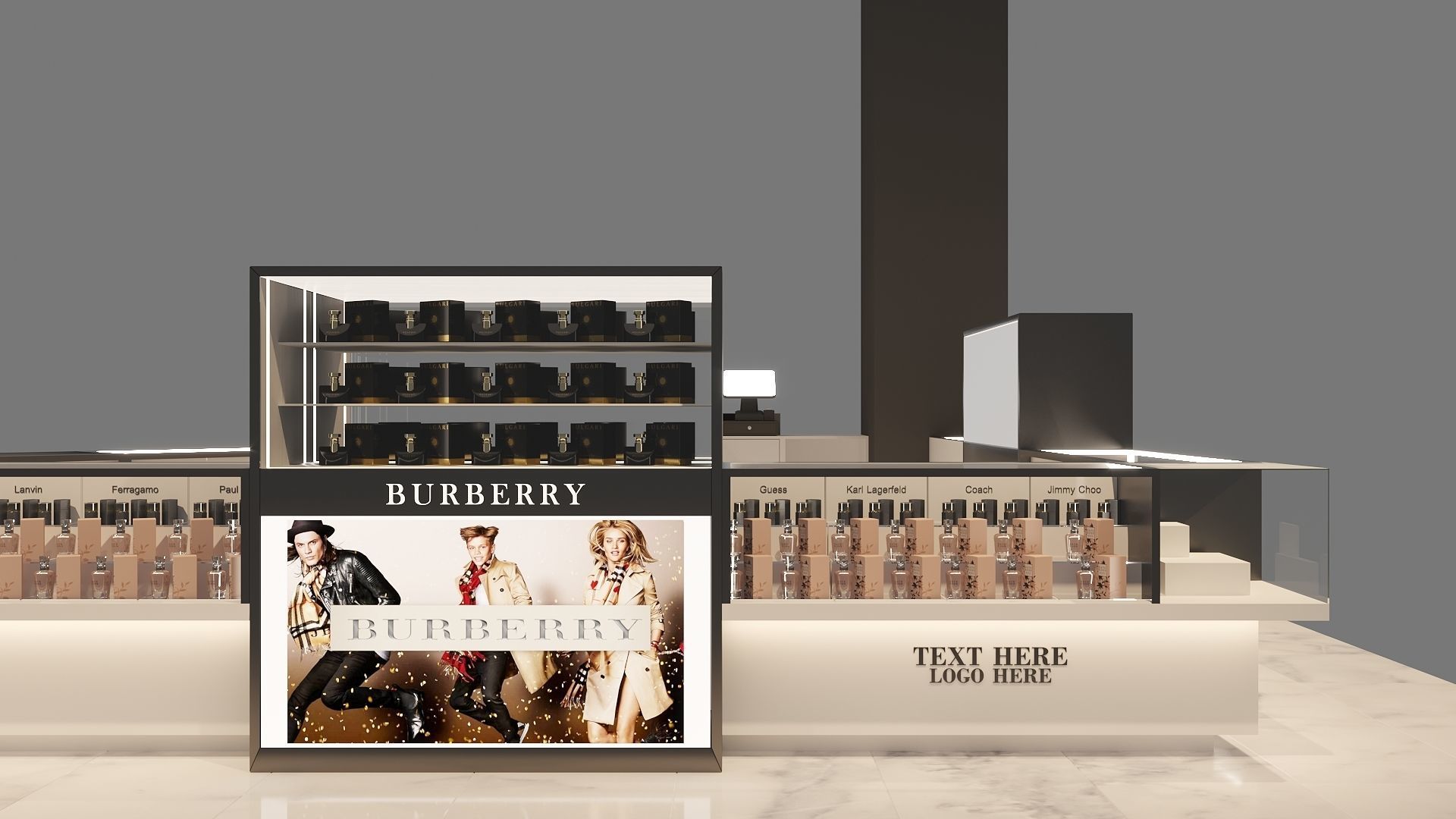 BEAUTY STORE FULL 3D SCENE 3D model_9