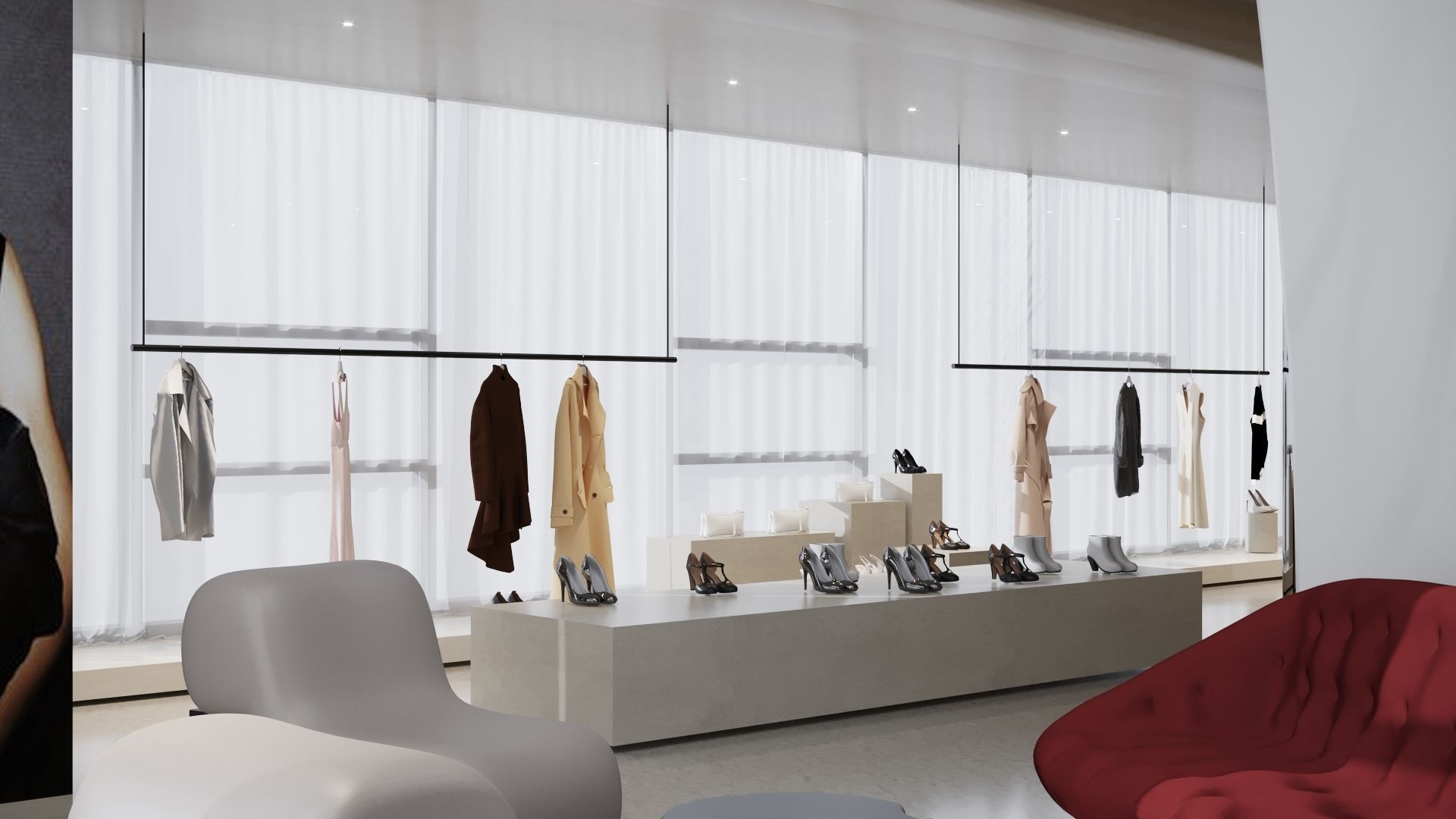 LUXURY BRAND STORE FULL 3D SCENE 3D model_4