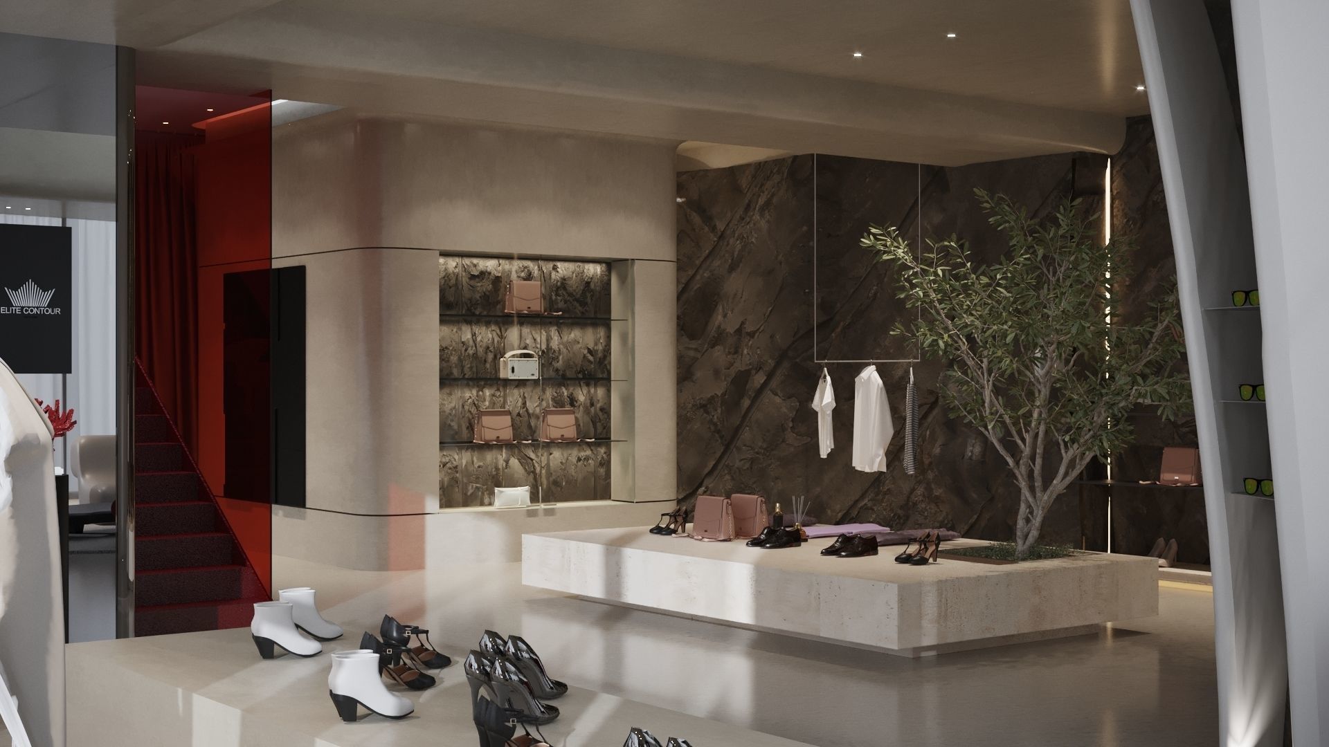 LUXURY BRAND STORE FULL 3D SCENE 3D model_3