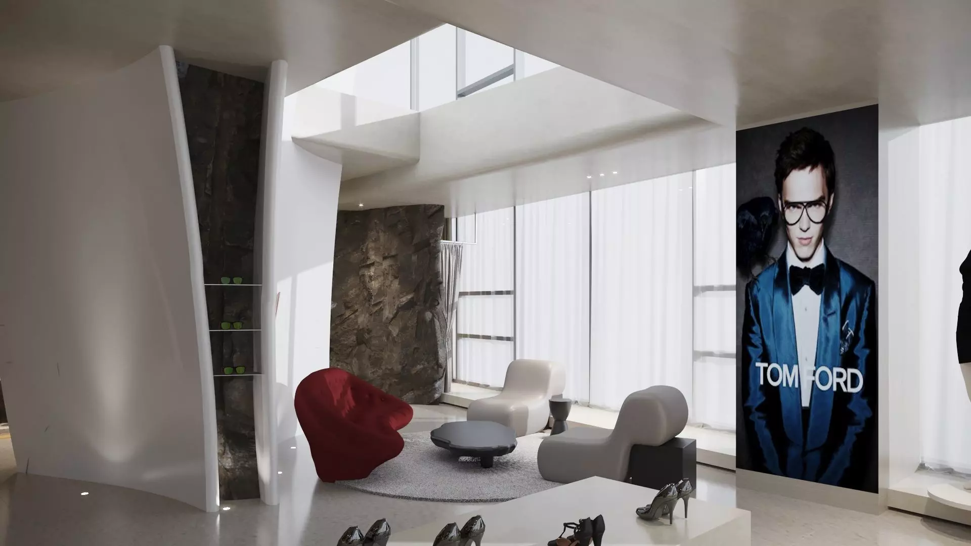 LUXURY BRAND STORE FULL 3D SCENE 3D model_0