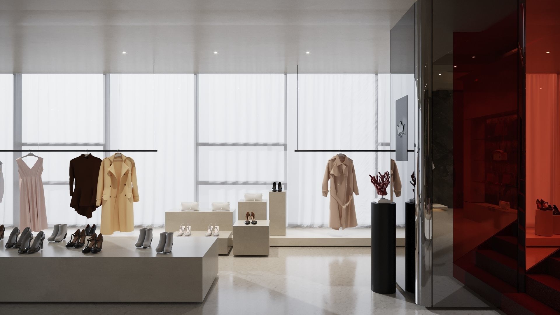 LUXURY BRAND STORE FULL 3D SCENE 3D model_11