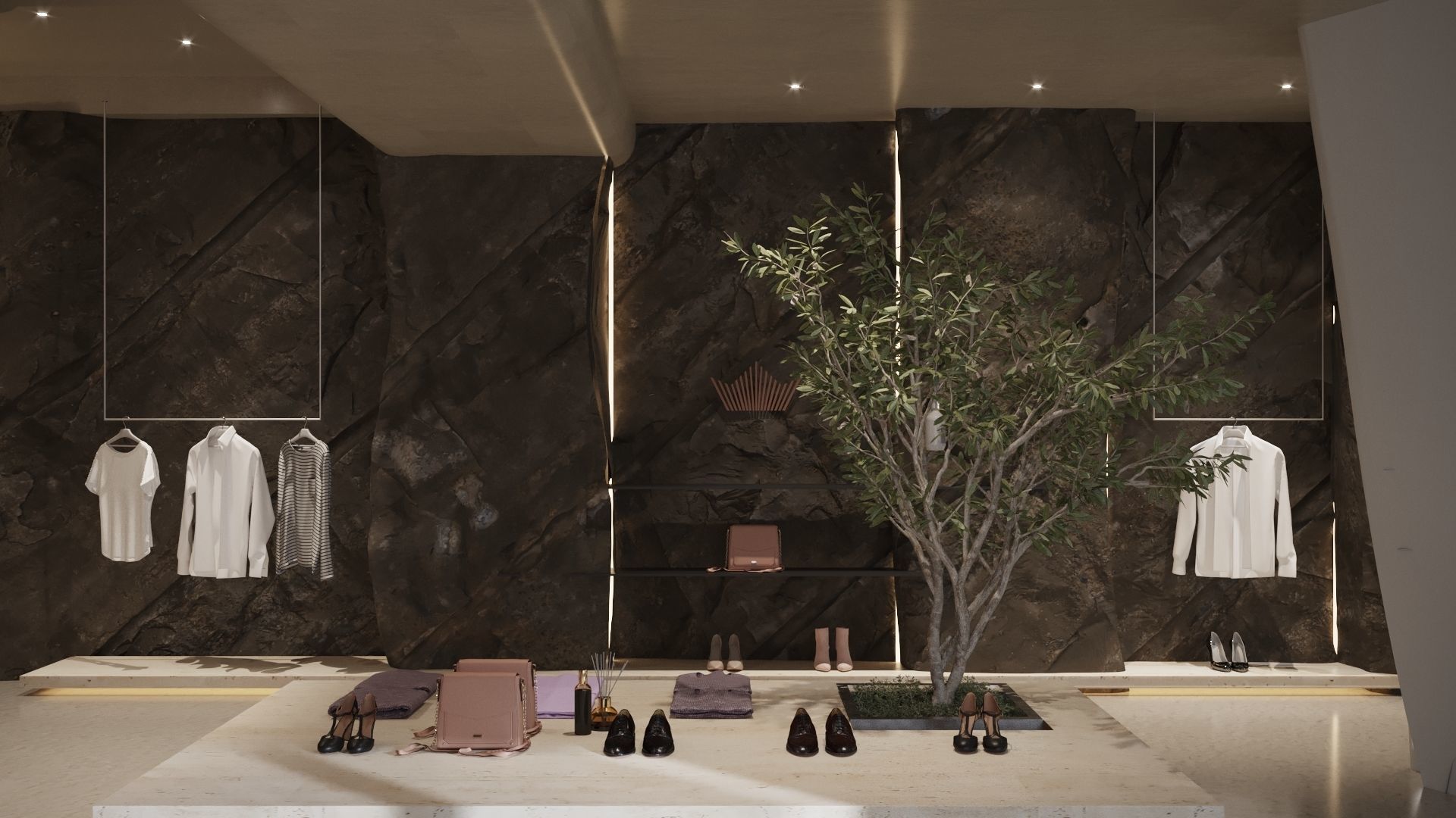 LUXURY BRAND STORE FULL 3D SCENE 3D model_12