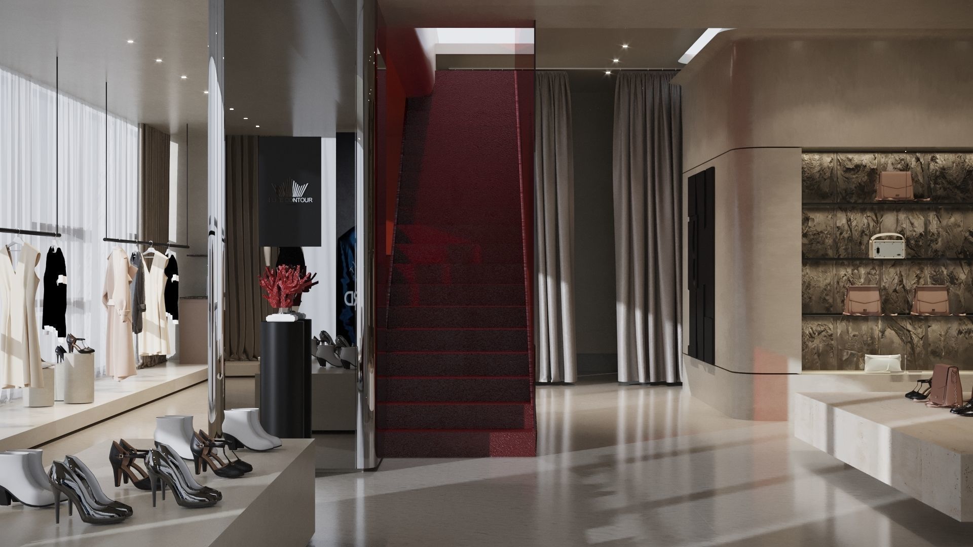 LUXURY BRAND STORE FULL 3D SCENE 3D model_6