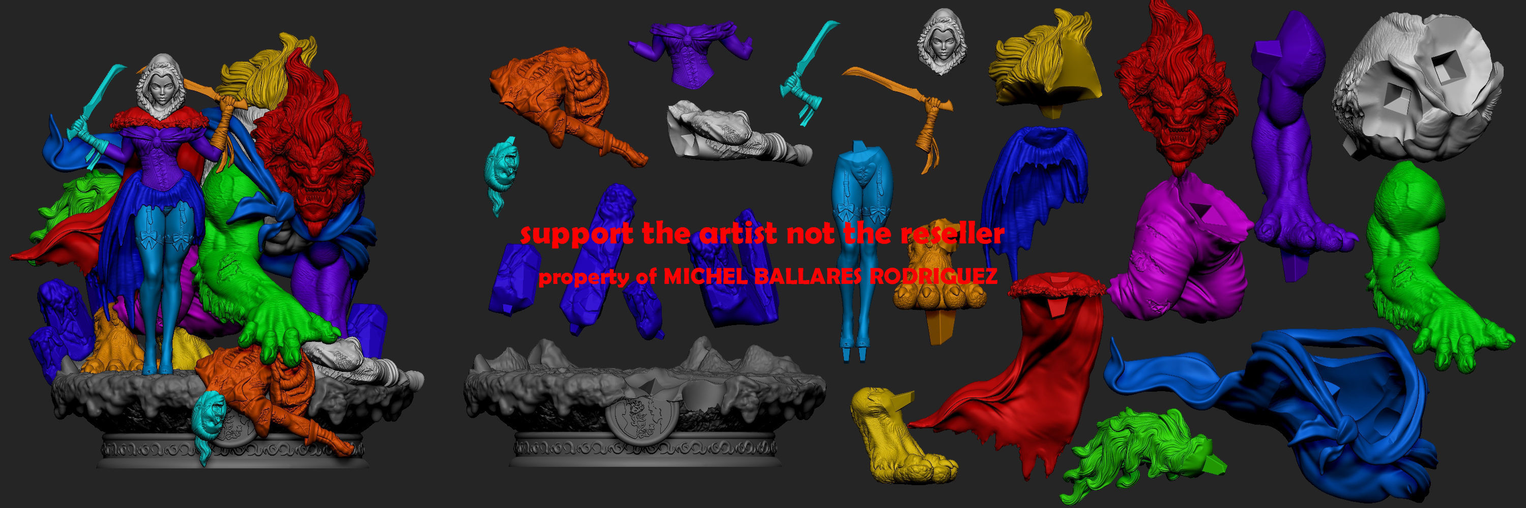 BEAUTY AND THE BEAST BY CREATIVE GEEK MB 3D print model_6