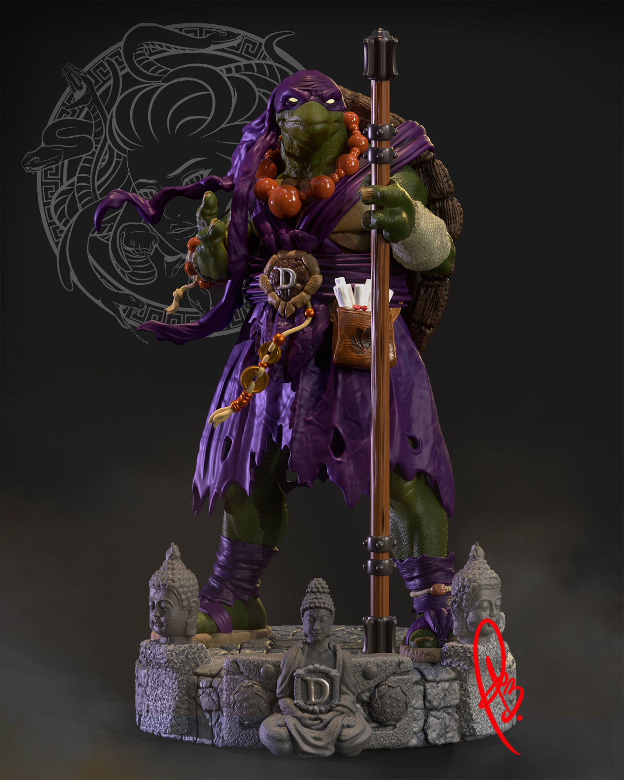 DONATELLO BY CREATIVE GEEK MB 3D print model_9