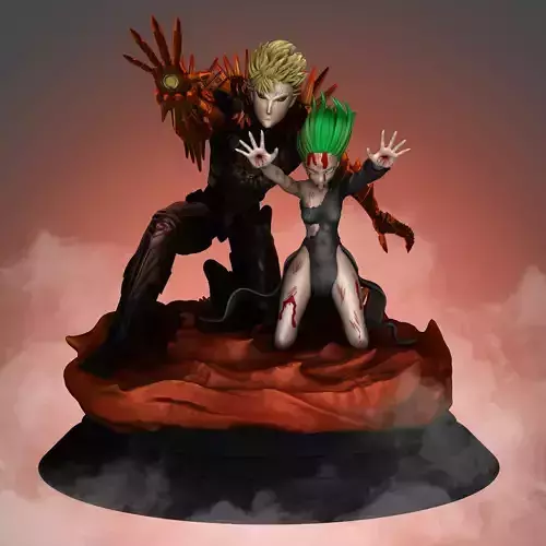 Genos and Tatsumaki - One Punch Man