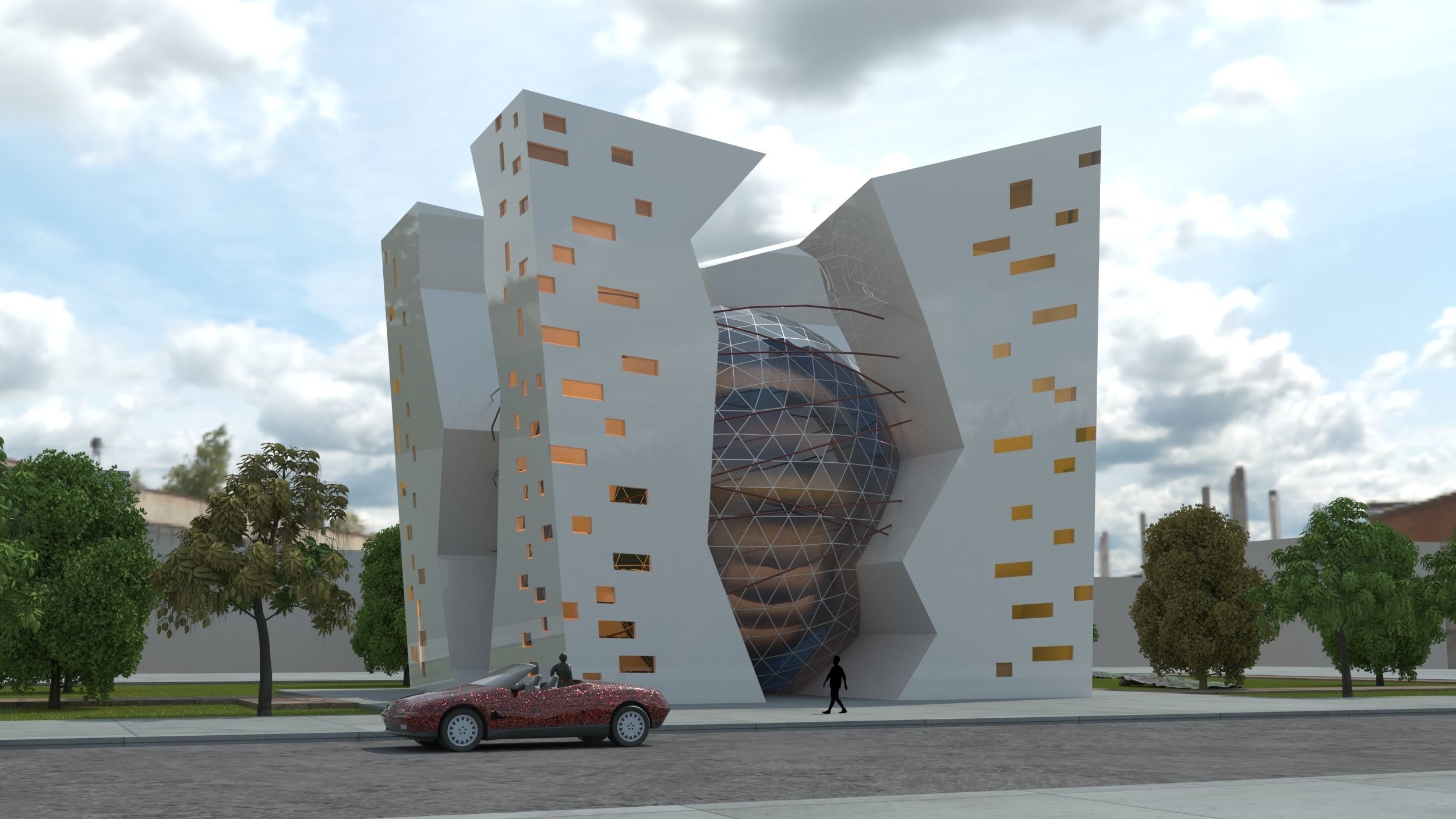 business center  3D model_1