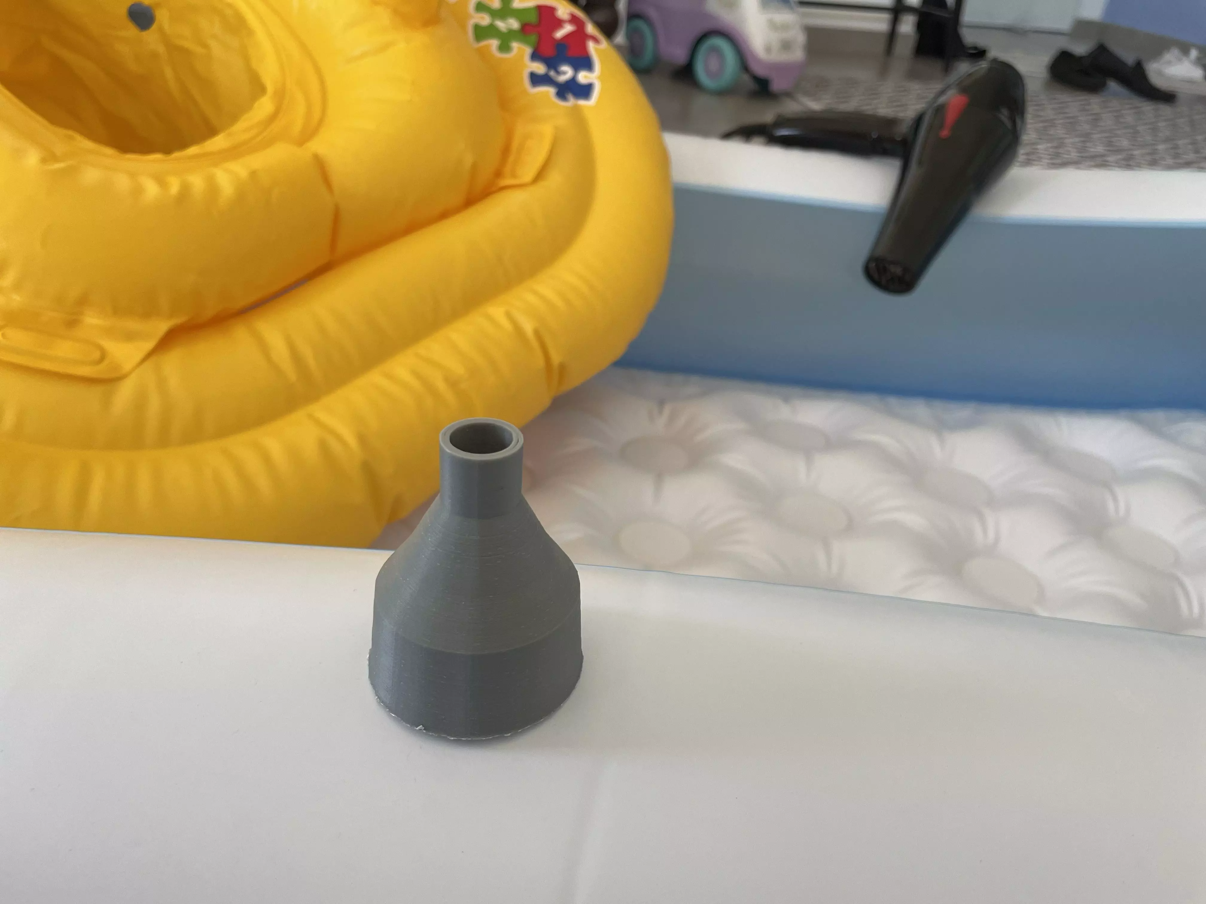 3D Printed Air Pump Head for use with hair dryers 3D print model