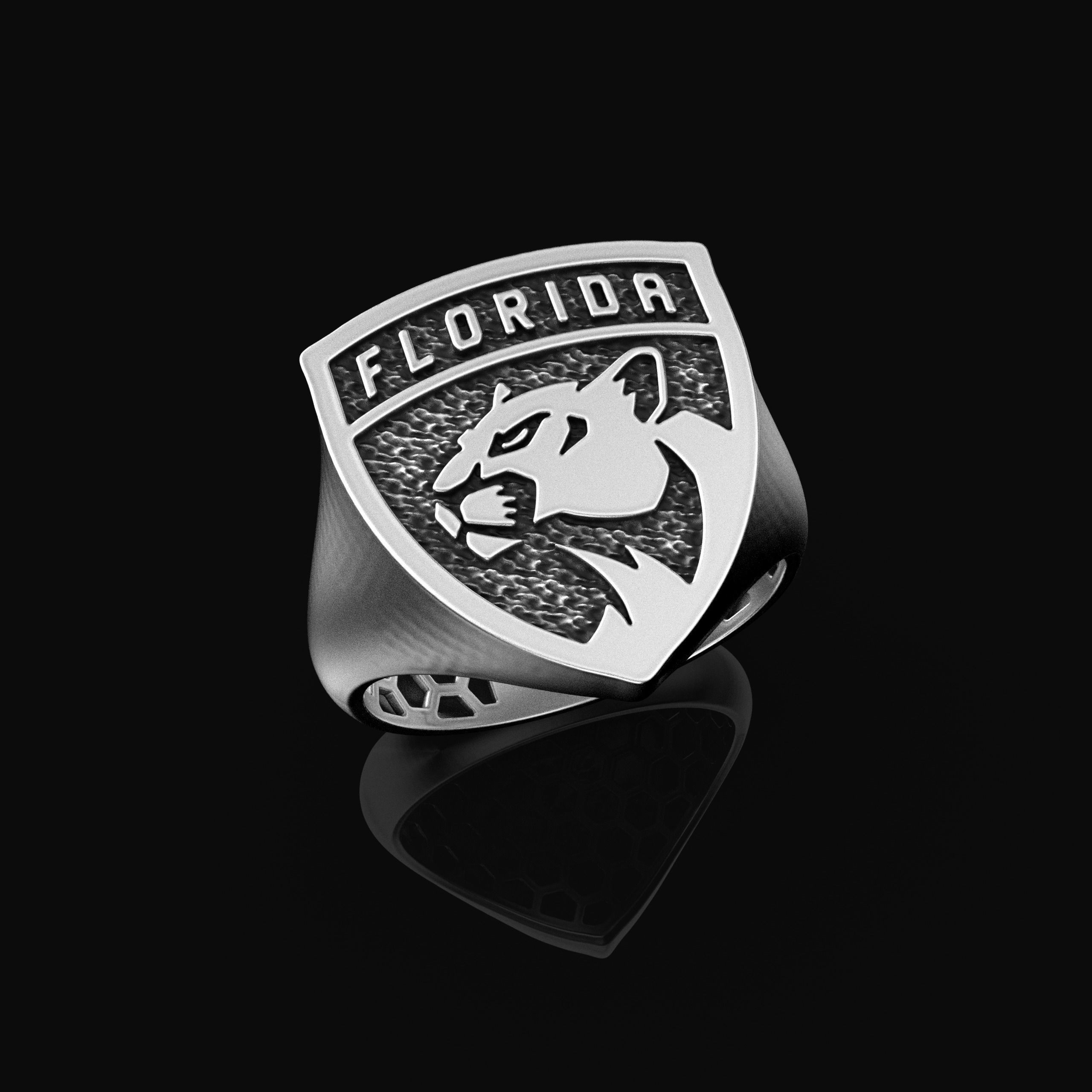 Florida Panthers Ring Fan Rings NHL Hockey Rings 3D print model_4