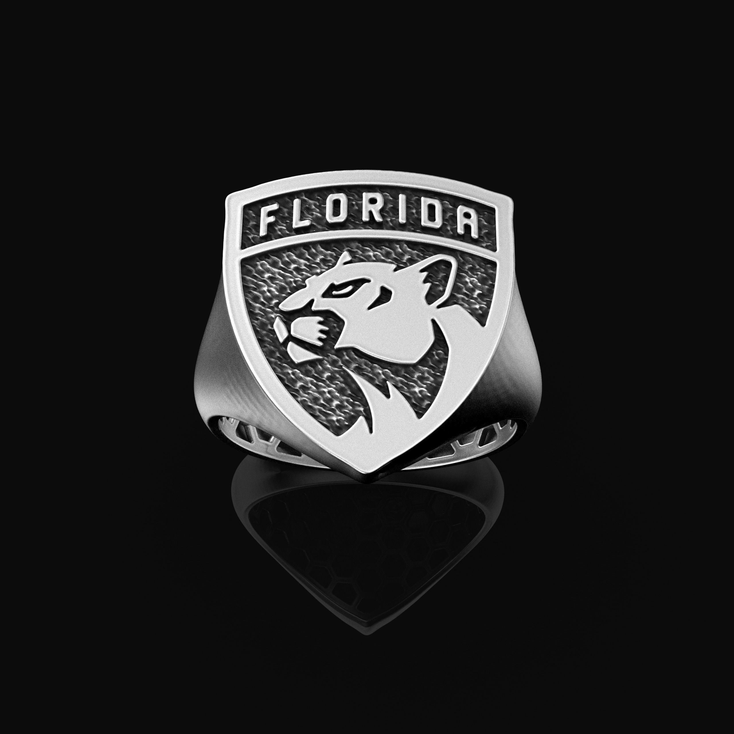 Florida Panthers Ring Fan Rings NHL Hockey Rings 3D print model_3