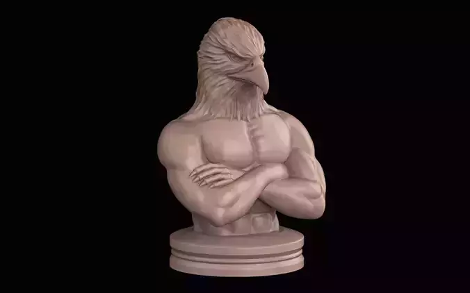 Eagle Man Bust